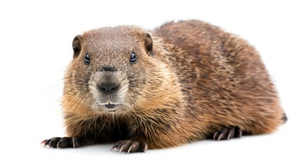 British Timber animal on white background