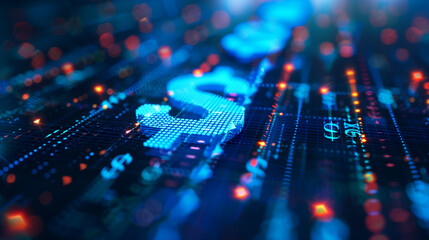 digital business financial transaction, cash flow in business, secure finance network, business finance concept photo