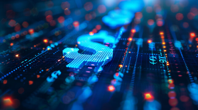 digital business financial transaction, cash flow in business, secure finance network, business finance concept photo