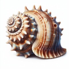 Seashell isolated on a white background