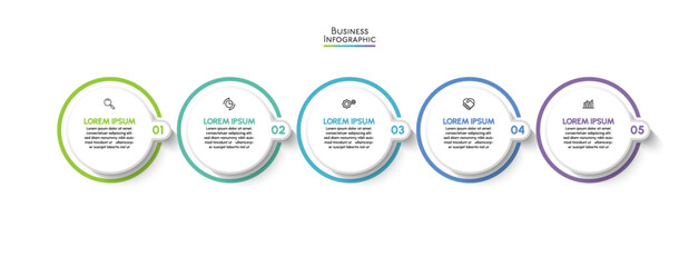 Business data visualization. timeline infographic icons designed for abstract background template milestone element modern diagram process technology digital marketing data presentation chart Vector
