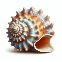 Obraz premium Seashell isolated on a white background
