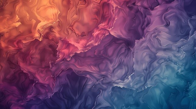 Abstract swirls in complementary colors, rich gradient texture, desktop background or wallpaper