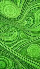 Abstract background made of green lines. AI Generated.