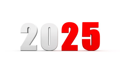 New Year 2025 Creative Design Concept - 3D Rendered Image	
