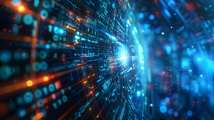 futuristic digital data technology background wallpaper 