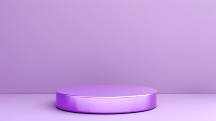 purple podium for product presentation