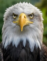 Obraz premium a bald eagle with a yellow beak