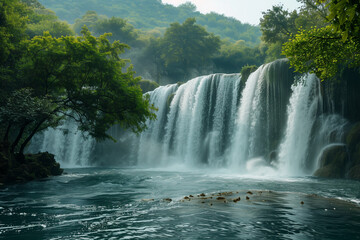 Obraz premium waterfall scenery for tourism