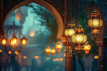 Fototapeta premium High-resolution 4K image of an Islamic theme generated by AI technology.