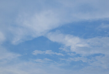 Obraz premium beautiful clouds with blue sky background.