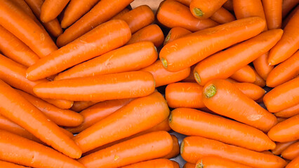 Carrots in the store. For background