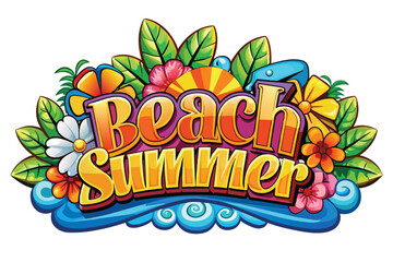 Radiant Summer Beach Illustrations
