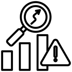 Risk Analysis Outline Icon