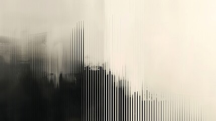 Abstract art featuring vertical lines and gradient tones, blending from light to dark shades. Ideal for modern and minimalist design.