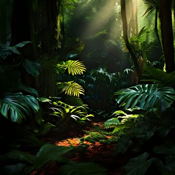 Pattern of tropical rain forest