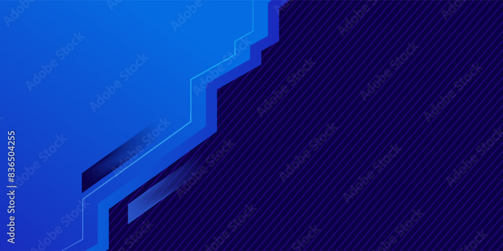 Aufkleber bright navy blue dynamic abstract vector background with diagonal lines