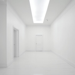 empty white room