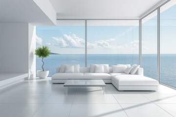 Fototapeta premium Modern Minimalist Living Space
