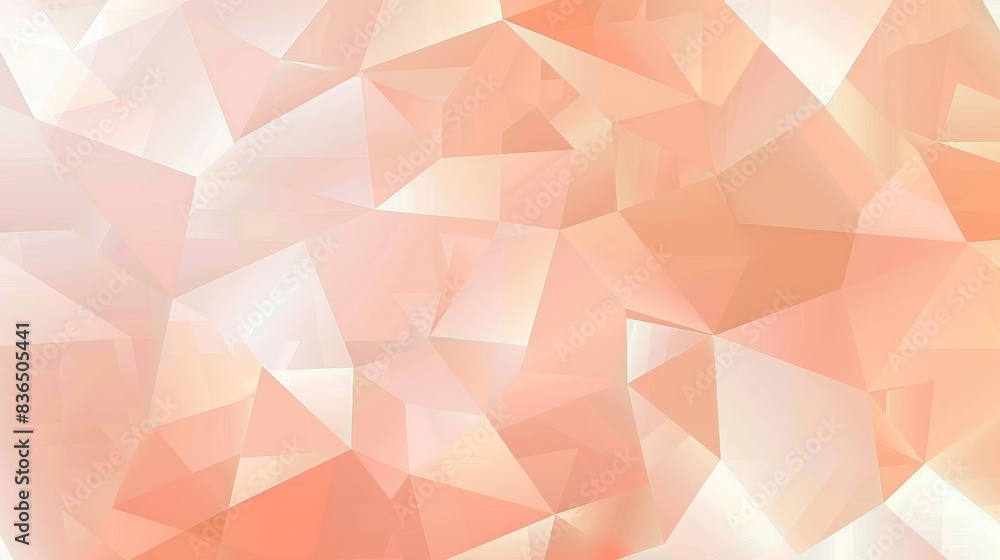 Wall mural abstract background with a pastel peach geometric pattern in uhd 4k resolution.