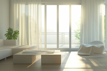 Modern Minimalist Living Space