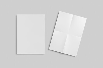 Blank A4 Flyer Mockup