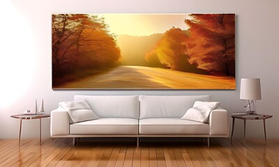 modern living room with sofa home decorations 