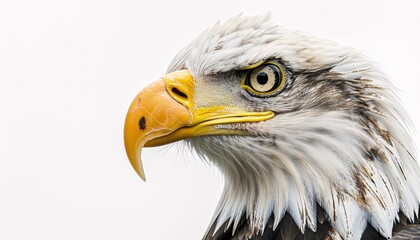 Obraz premium Bald Eagles Patriotic Gaze on Independence Day