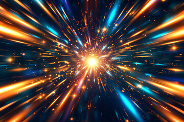 abstract light burst