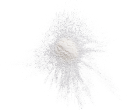 Flour Pile Amazing Cutout Fine Details White Powder - Ready to use PNG Cutout Premium Isolated Image