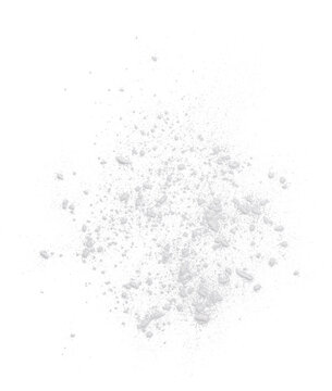 a premium isolated cutout image of fine white powder of flour in the style of bakery