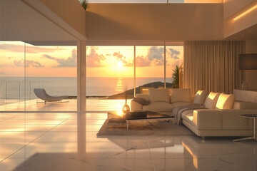 Modern Minimalist Living Space