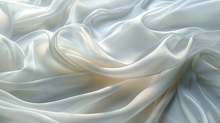 Obraz premium Layers of silk fabric draped gracefully over a surface