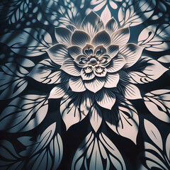 flower pattern with light