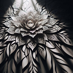 flower pattern with light