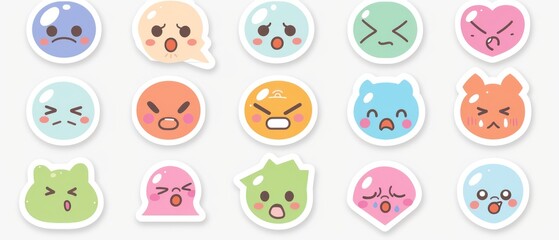 Obraz premium emoji emotions pack, very expressive and funny 