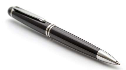 a modern ballpoint pen isolated on white

