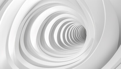 3D wavy circle Light White Background