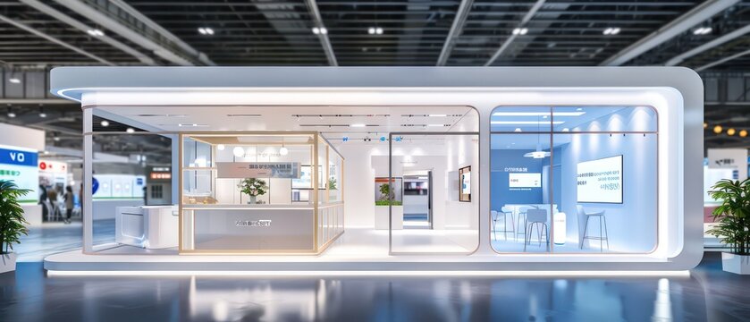 wallpaper design of a exhibition stand
