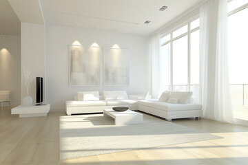 Modern Minimalist Living Space