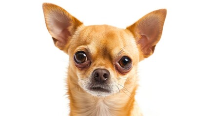 chihuahua dog wallpaper isolated on a neutral background, very photographic and professional