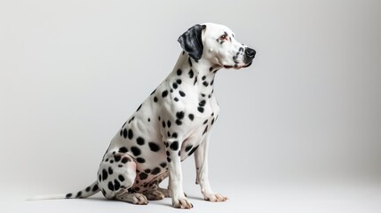 dalmatian dog wallpaper isolated on a neutral background, very photographic and professional