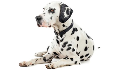 dalmatian dog wallpaper isolated on a neutral background, very photographic and professional
