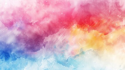 Fototapeta premium Vibrant Watercolor Splash: Abstract Colorful Background