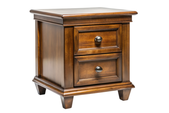 Nightstand isolated on a transparent background