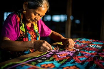Guna Yala Heritage Unveiled Vibrant Panama Mola Tapestry