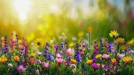 Obraz premium Burst of Colors: The Garden of Diversity