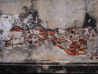 old red brick wall texture background 001