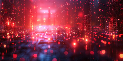 Fototapeta premium Digital background for tech, AI, neural networks, data, audio, graphics