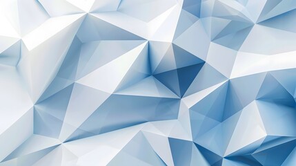 Fototapeta premium modern abstract geometric background in white and blue, mosaic, polygones and lines, pattern for product presentation copy space design